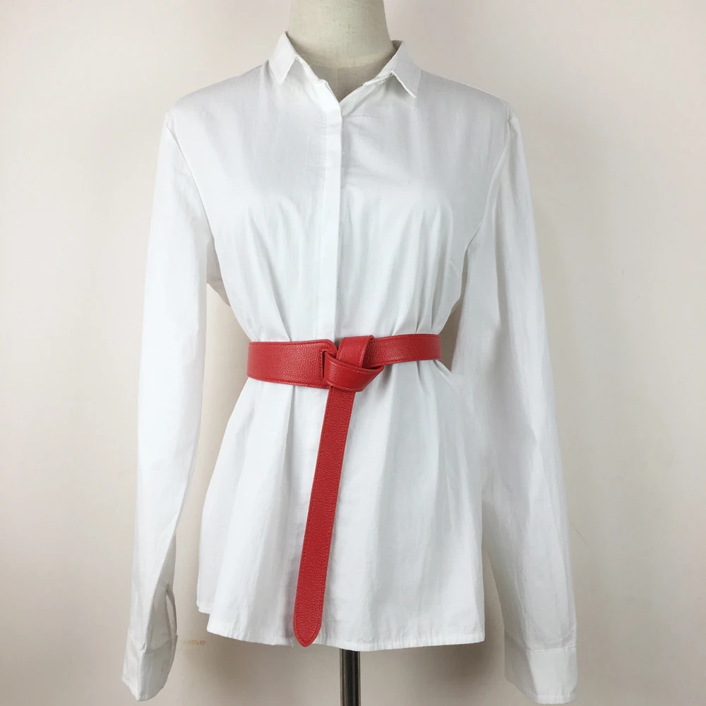 Новый черный широкий корсет женский кожаный пояс галстук Пояс тонкий коричневый