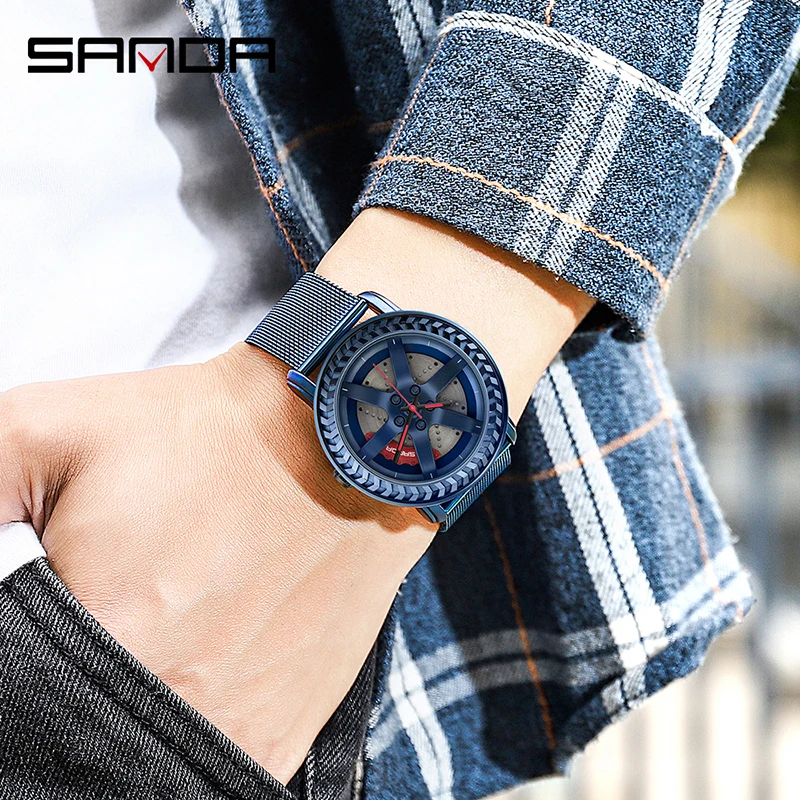 Часы наручные BASID Мужские кварцевые модные спортивные брендовые Роскошные