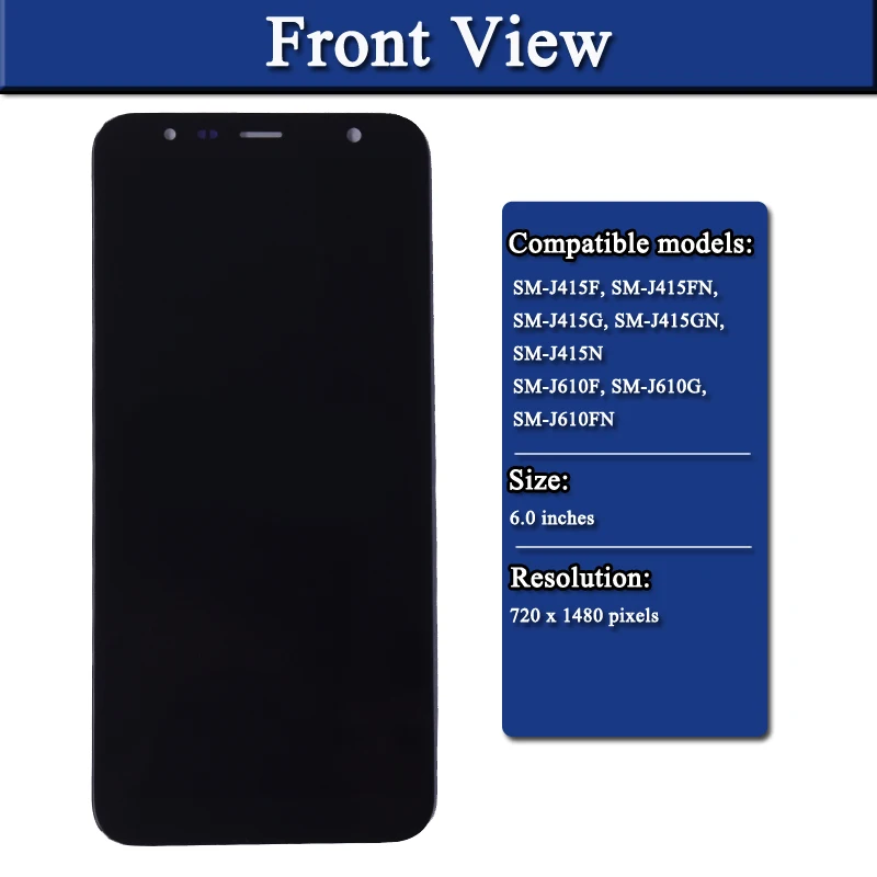 ЖК дисплей для Samsung Galaxy J4 plus + J415 J415F J415FN с сенсорным экраном в сборе J6 J610