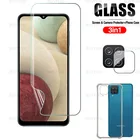 3-в-1 Передняя Гидрогелевая пленка HD для Samsung Galaxy A12 6,5 дюйма, стекло для камеры samsung A12 A 12, противоударный силиконовый чехол