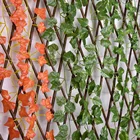 Искусственные зеленые листья плюща 2,1 м, 4 шт., растения, лоза для дома, сада, декора для свадебной вечеринки, подвесная гирлянда сделай сам, искусственные цветы