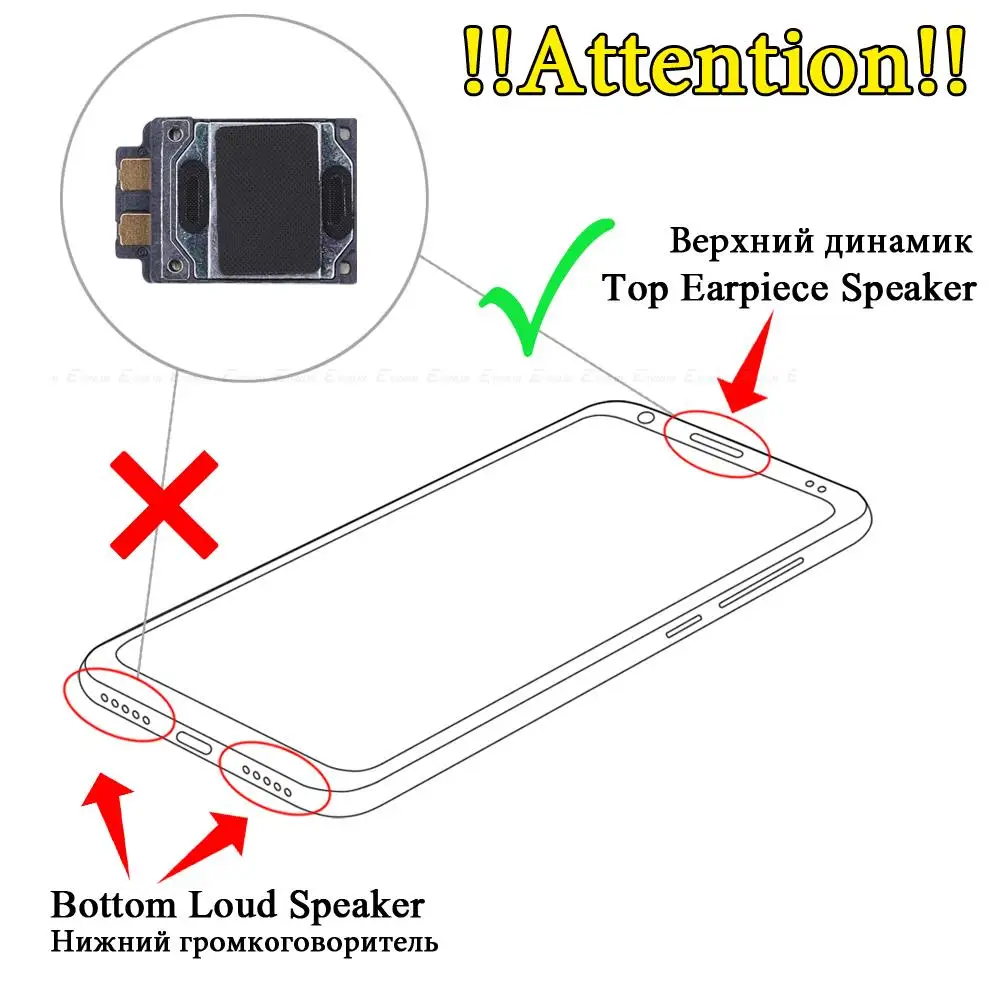 Верхний передний наушник динамик для Samsung Galaxy S10 5G S10e Note 10 9 8 S9 S8 Plus Lite S7 S6 Edge