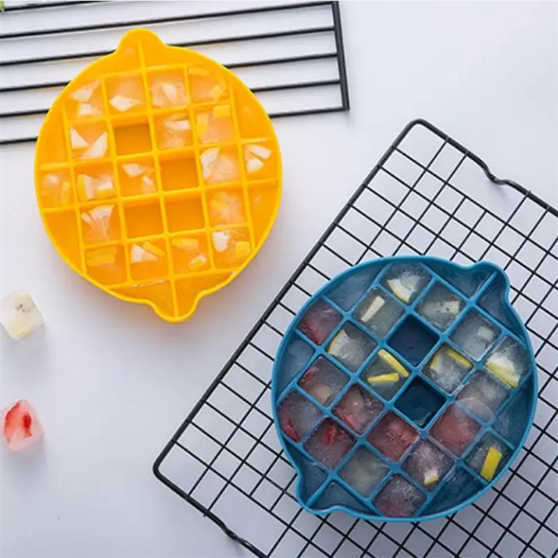 15 сеток Силиконовый поднос для кубиков льда кухонный в форме лимона сделай сам