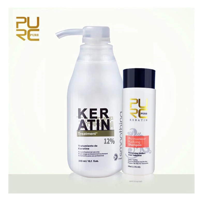 

Brazilian Keratin 12% Formalin 300ml Keratin Treatment Set & Magical Hair Mask Repair Damage Hair Make Hair Smooth & Shine Care