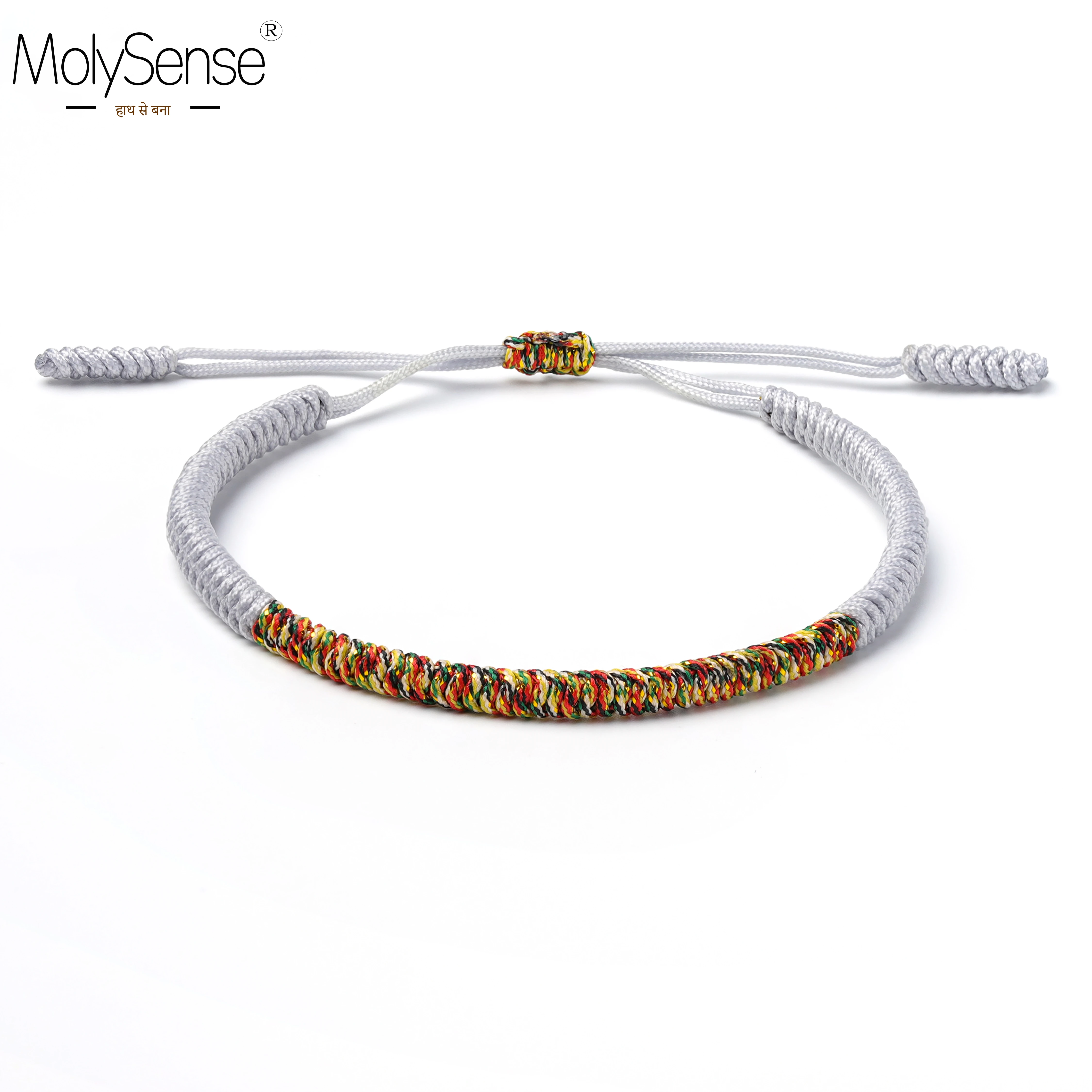 

MolySense Tibetan Handmade Buddhist Lucky Bracelets & Bangles For Women Men Rope Knots Amulet Gift Tibet Braided Bracelet