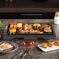 220V Electric Grill Household Smokeless Electric Barbecue Oven Non Stick Electric Barbecue Oven Barbecue Machine