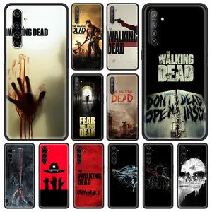 the walking dead shockproof case for realme c3 8 pro bag fundas silicon soft black cover for realme 6 7 pro c21 shell luxury tpu free global shipping