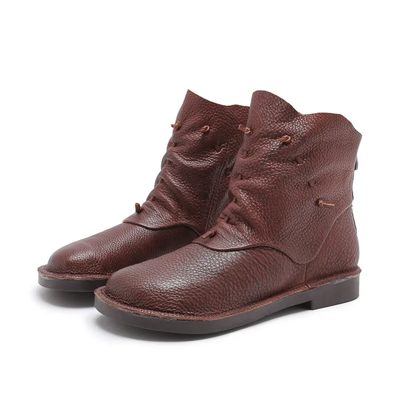 

829-34 новые модные короткие Ботинки Martin из натуральной кожи 2019 осень и зима короткие женские ботинки в стиле ретро