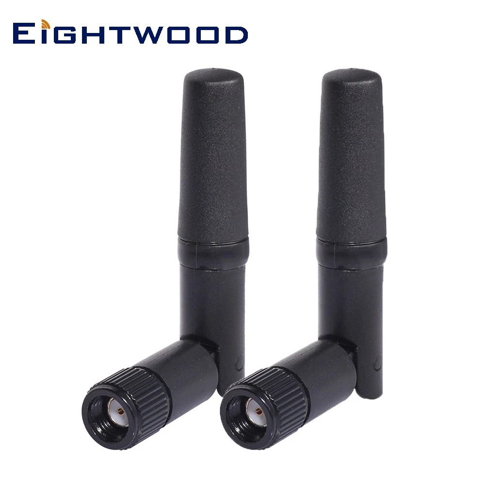 

Eightwood 2pcs WiFi Antenna 2.4GHz 2.15dBi Omni RP SMA Male Aerial for Wireless Router USB Adapter PCI PCIe Cards PC Desktop