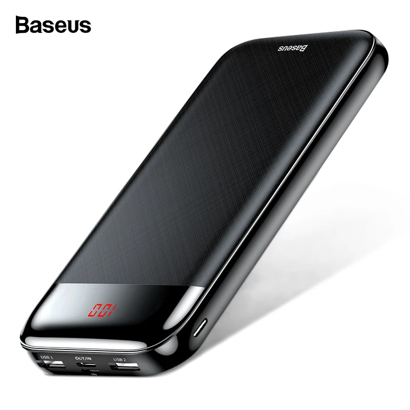 Baseus, 20000 мА/ч, внешний аккумулятор, 20000 мА/ч, ЖК-дисплей, USB C, PD, быстрая зарядка, внешний аккумулятор, портативное зарядное устройство для Xiaomi, повербанк