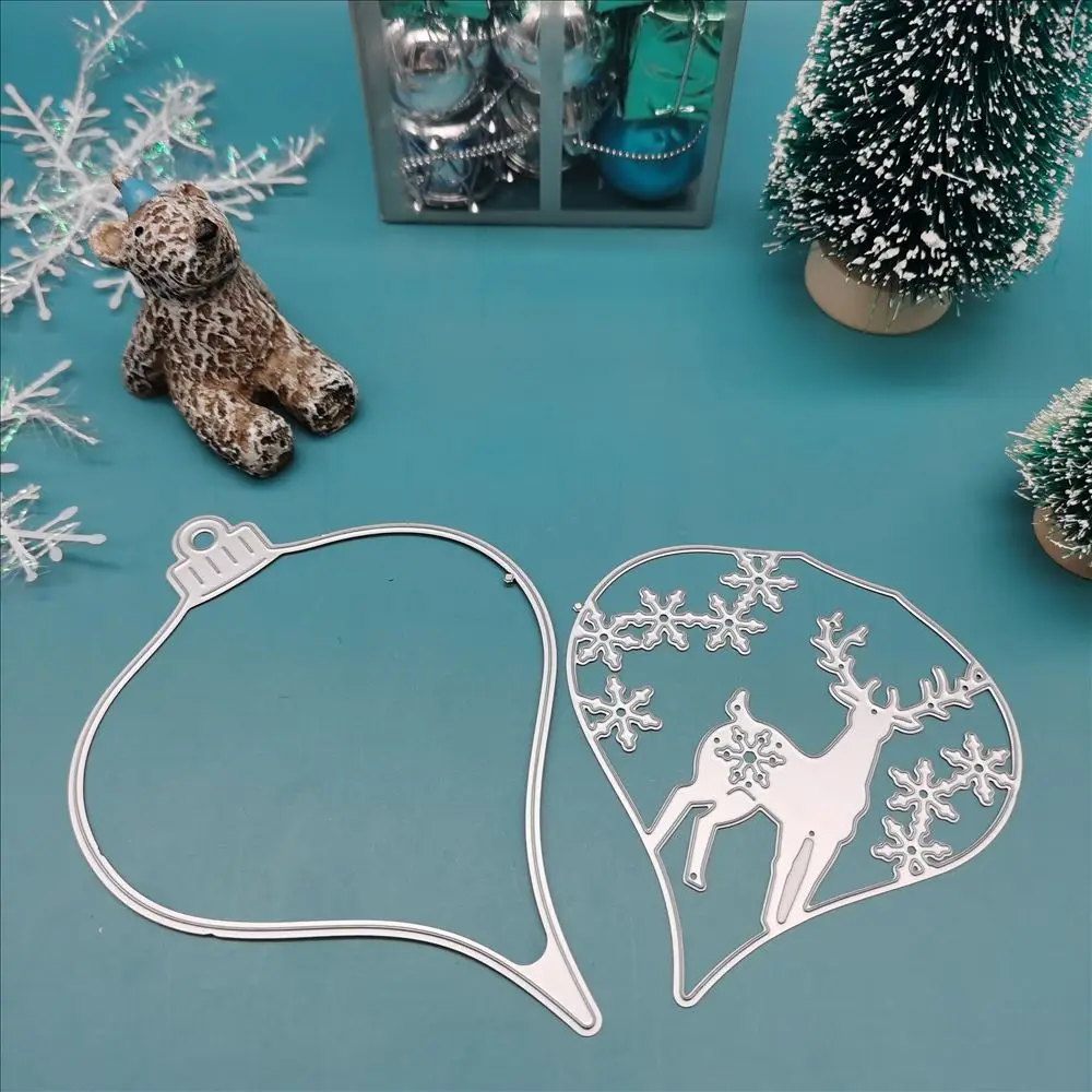 Металлические Вырубные штампы в виде рождественского оленя новинка для