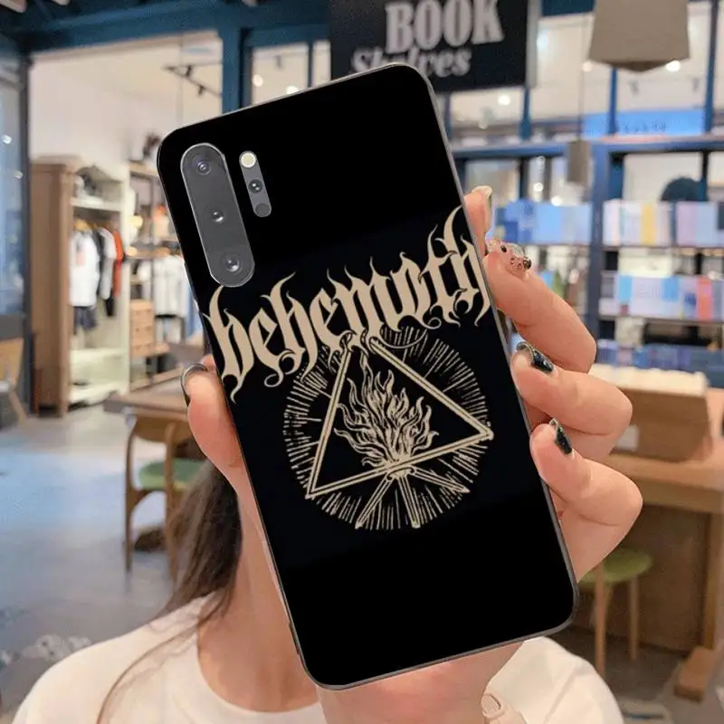 NBDRUICAI Behemoth Rock Band TPU Мягкий силиконовый чехол для телефона Samsung Note 7 8 9 10 pro Galaxy J7 J8 J6