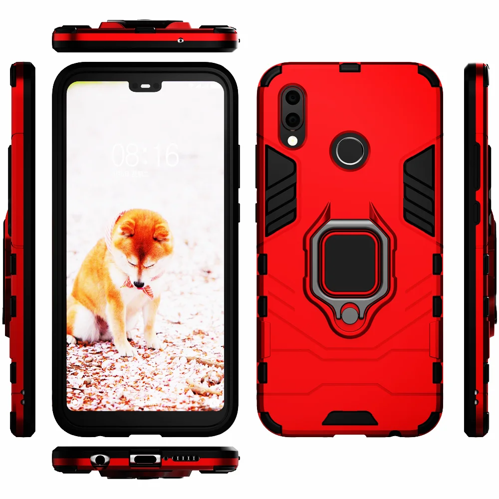 Чехол для телефона с кольцом на палец Huawei P20 Lite Магнитный защитный чехол P20lite P 20 Pro