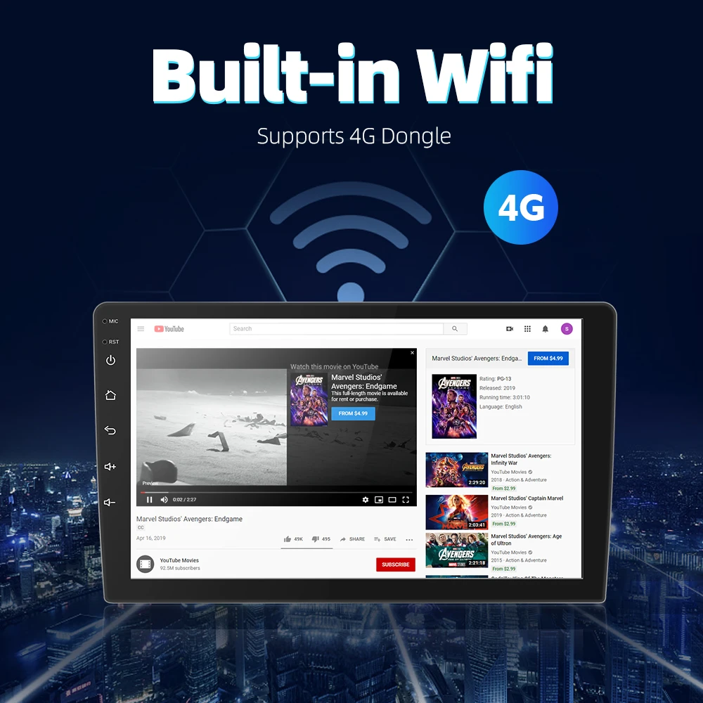 2 din Android 9 0 Ouad Core PX6 автомобильный радиоприемник стерео GPS Навигация Аудио Видео