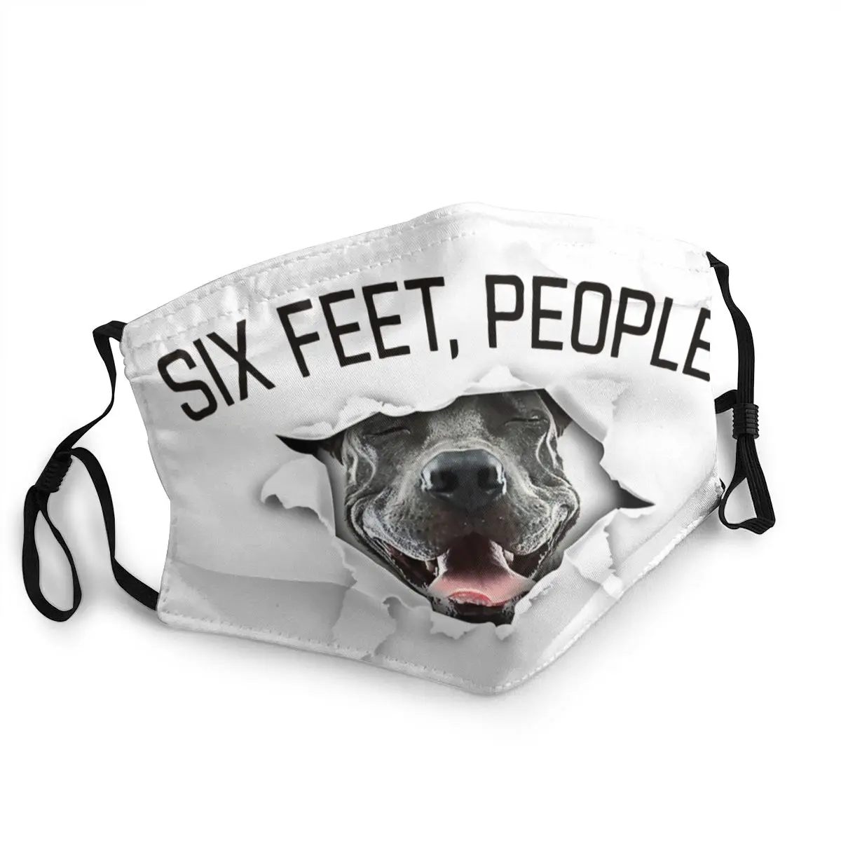 Маска для лица Pitbull мужчин и женщин неодноразовая маска портрета животных с