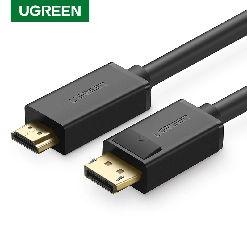 

Ugreen 4K Displayport to HDMI Adapter Cable DP Male to Male Converter High-Speed Video Audio Cable for HDTV Projector Laptop PC