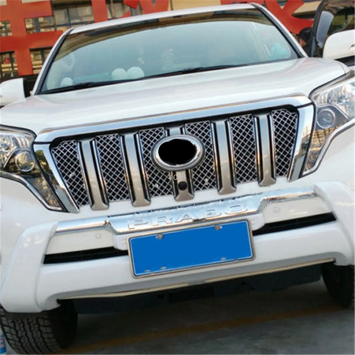 Сетчатые аксессуары из нержавеющей стали для Toyota Land Cruiser Prado 150 2014 2015 2016