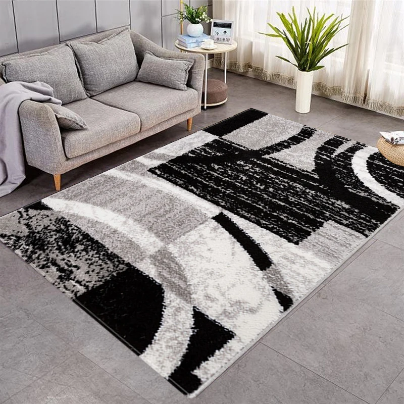 

Modern Geometric Anti-slip Carpet Indoor Mat Decoration Large Area Rugs Living Room Bedroom Sofa Floor Decor Mat Tapis Salon