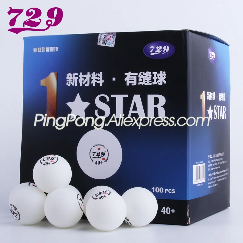 100 шариков Дружба 729 пластиковые 40 + мячи для настольного тенниса новый материал