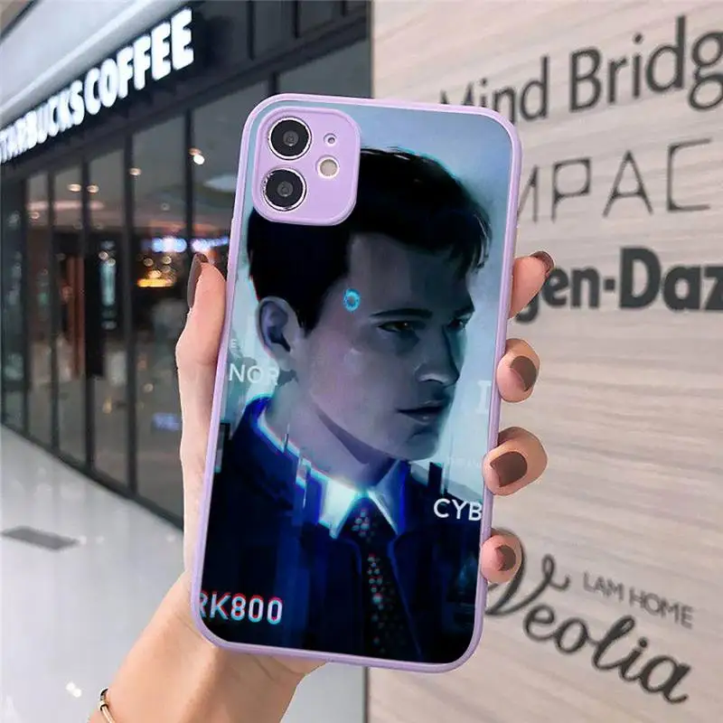 

Detroit Become Human Phone Case Matte Transparent for iPhone 7 8 11 12 s mini pro X XS XR MAX Plus cover funda