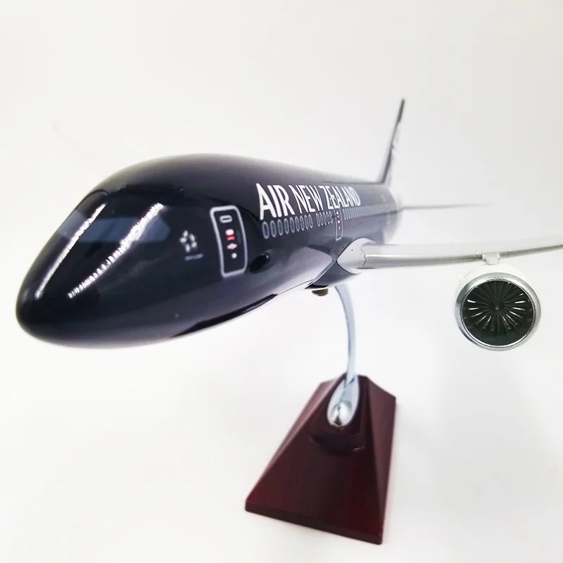 1/145 масштаб 43 см самолет Boeing B787 Dreamliner самолет черный новозеландские авиалинии модель с основанием литой под давлением пластиковой смолы самолет
