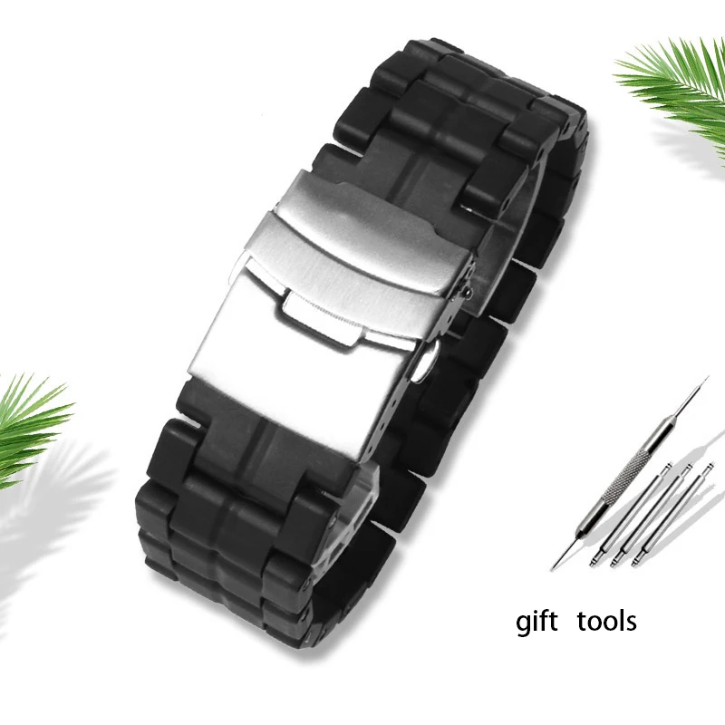 Carbon fiber watchband for Casio ProTek series prw-60/Y prw-30/50/70 and luminox 3051 plastic steel light watch chain strap23mm