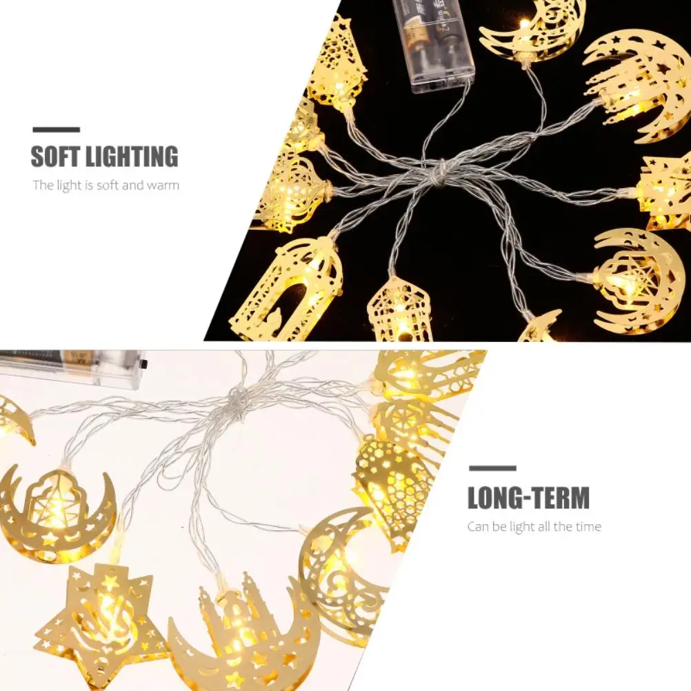 

LED String Light Islam Eid Party Supplies Night Light LED Moon Star Lamp for Home Festival Party Decoration