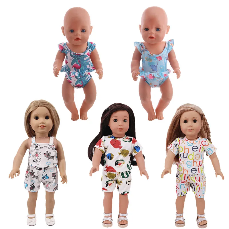 

Doll Clothes Suit Dress Cute Animal Fit 18Inch American&43Cm Born Baby Fashion Wear Christmas Gift,Have A Good Relaxed Vocation