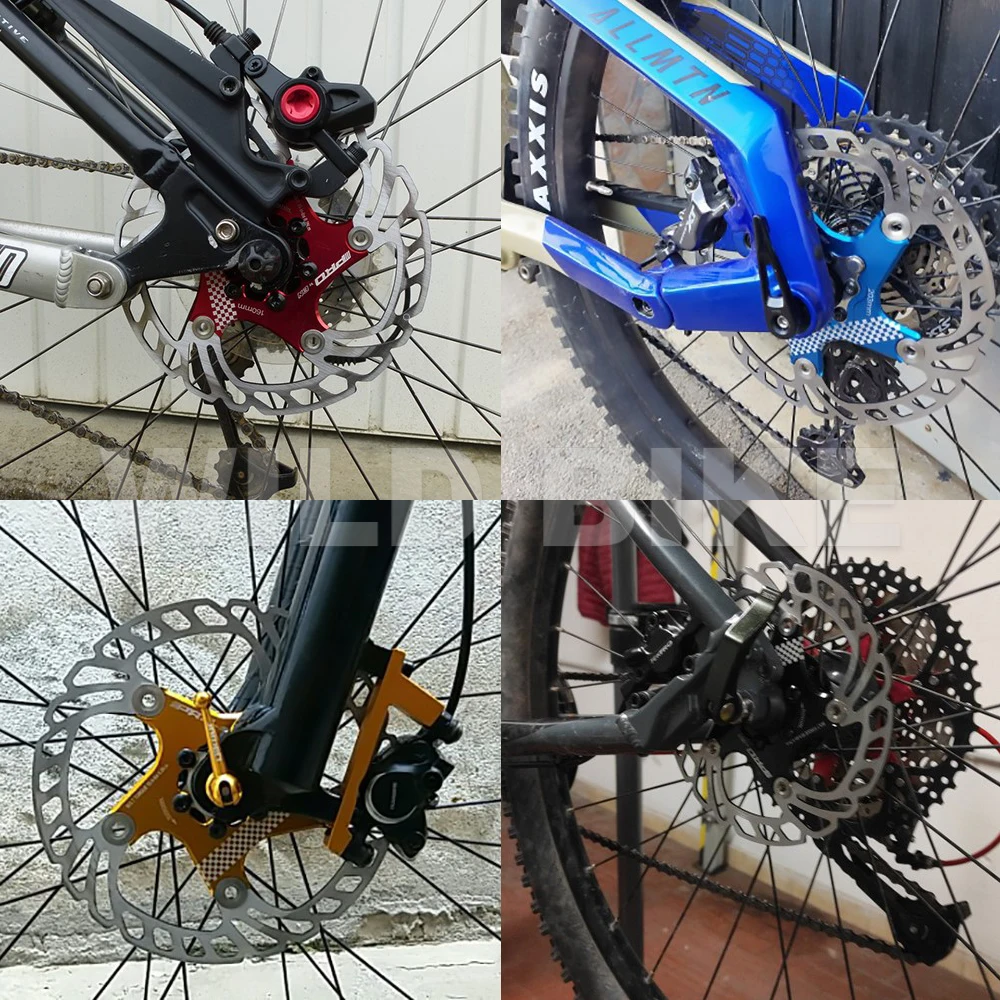

IIIPRO Mtb Bike 6 Bolts Brake Pads Rotor Accessories Accesorios Fiets Adaptador Disco Hidraulicos Frenos XT140 160 180 203mm