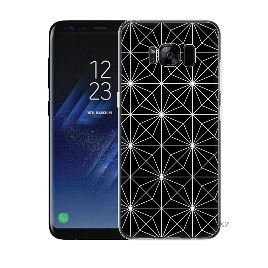 Телефон чехол для Samsung S3 S4 S5 S6 S7 S8 S9 S10E S10Plus Note 8 9 M10 M20 M30 M40 полосатые