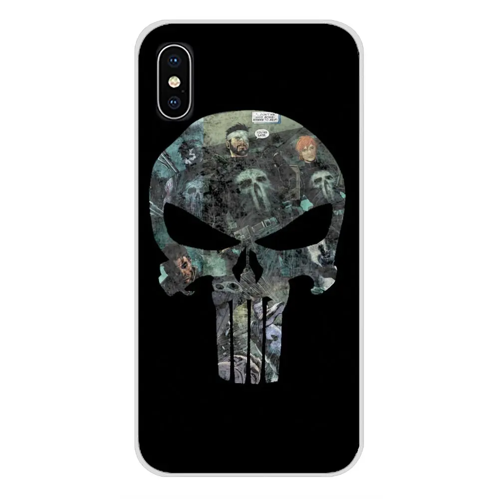 Аксессуары чехлы для телефона крутой Каратель Череп искусство Motorola Moto X4 E4 E5 G5 G5S G6