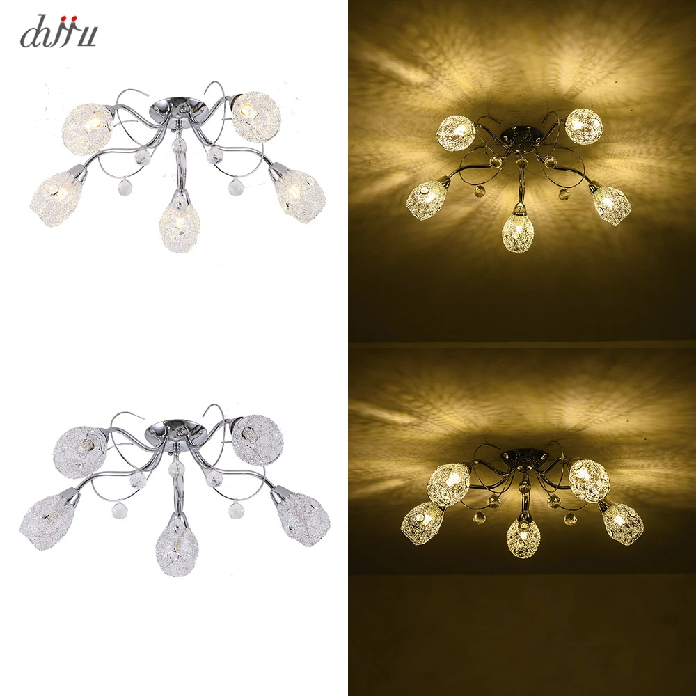 

New led Chandelier For Living Room Bedroom Home chandelier 25W 5 E14 bulb Led hanglight lustre crystal Chandeliers Lamp