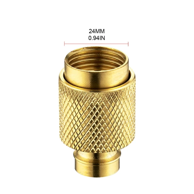 

Garden Hose Quick Connect Fittings 0.9 Inch Solid Brass Quick Connector 1 Piece