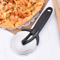 pizza knife wheel with protective non slip handle stainless steel pie knife cake bread round knife pasta kitchen baking tools