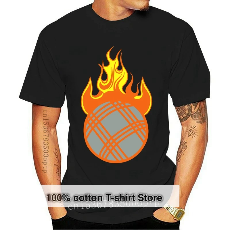 

petanque flame fireball 1110 t shirt men personalized cotton S-3xl Formal Anti-Wrinkle Humor Spring Kawaii tshirt