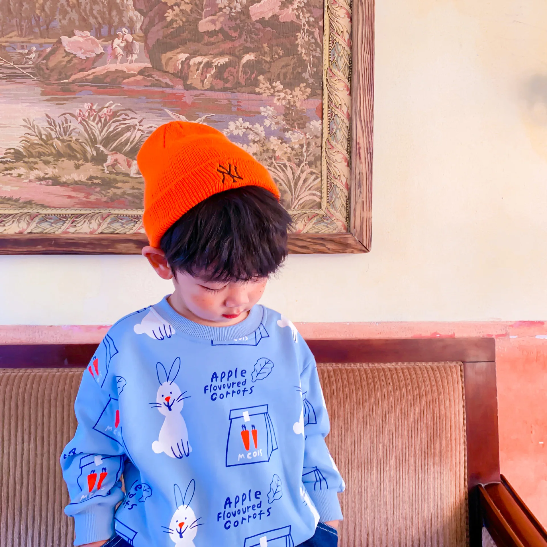 

Baby Long-sleeved T-shirt 2021 Autumn New Boy Top Tees Children's Print Sweatshirt Kids Pullovers T Shirt Baby Girls Print Tees