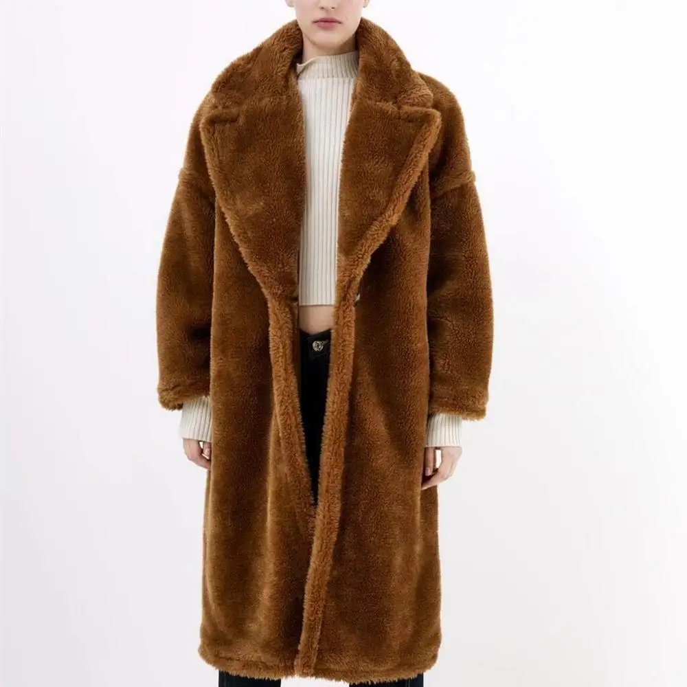 Женское пальто с капюшоном MONMOIRA теплая однотонная куртка из искусственного меха