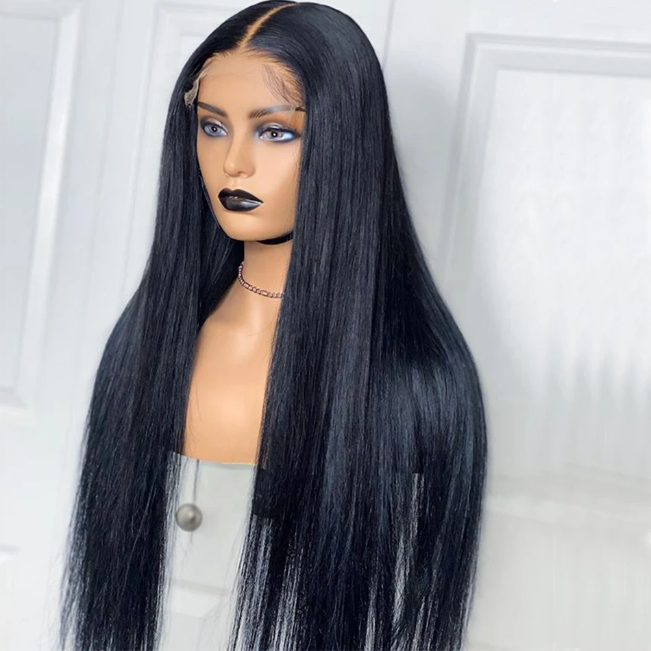 

Synthetic Straight Black Lace Front Wigs Long Partners Headband Wig Straight Lace Front Wig Hair Products For Black Women