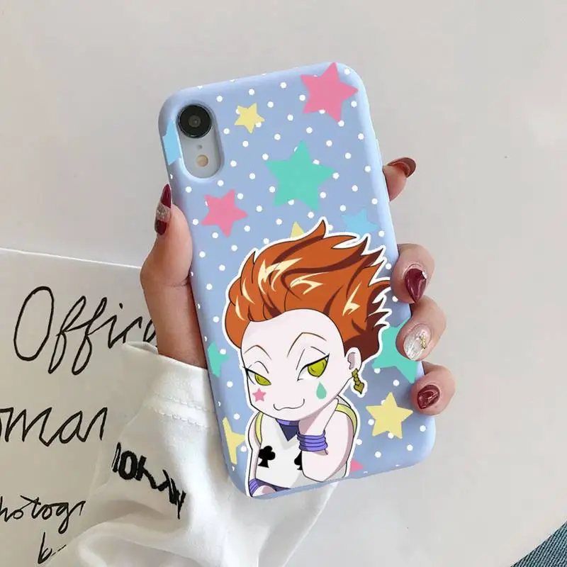 

Hunter x Hunter Phone Case for iphone 11 Pro Max X XS Max XR Candy Color Soft Cover For iPhone 7 8 6 6S Plus Funda Cases