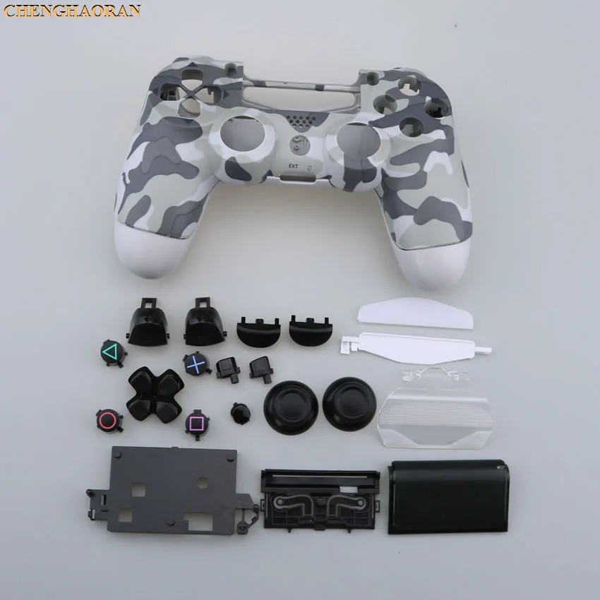 N 1SET Buttons kit Screwdriver Screws Plastic Matte Front Back Hard Upper Housing Shell Case for Sony PS4 Pro Controller JDS-040 - Цвет: N