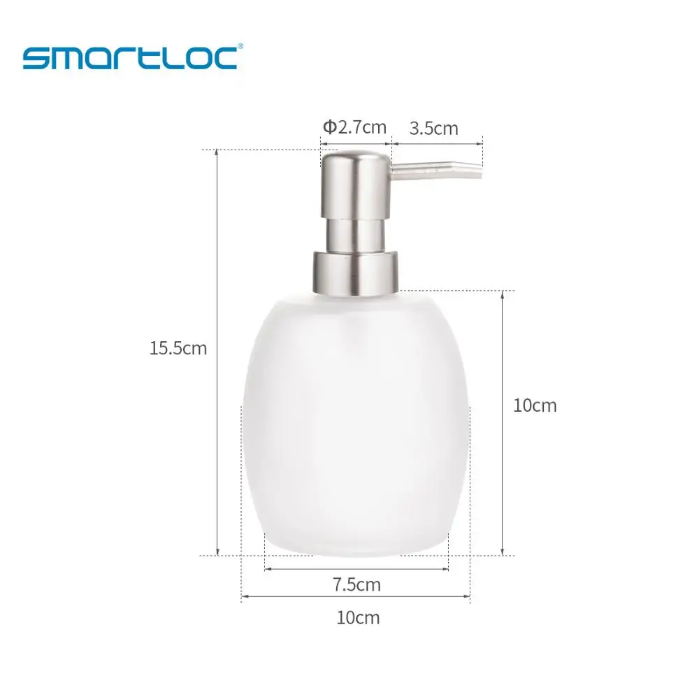 Диспенсер для жидкого мыла smartloc стеклянный диспенсер гелевая бутылка душа