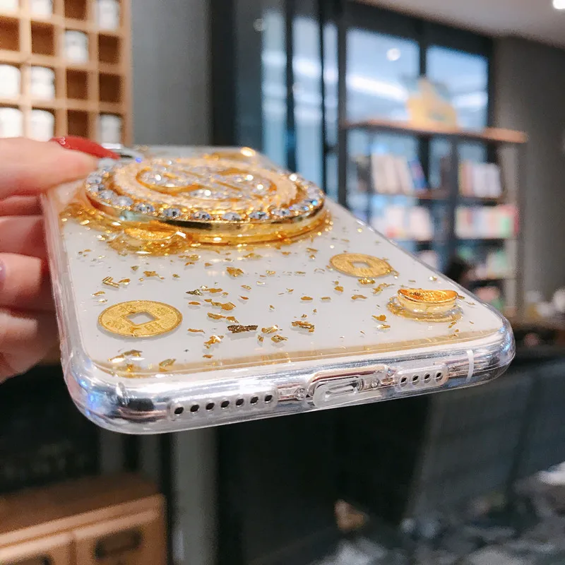 Оригинальный Роскошный доллар чехол для телефона i Phone 11pro max X XS 8 6 Plus XR 7 черный и