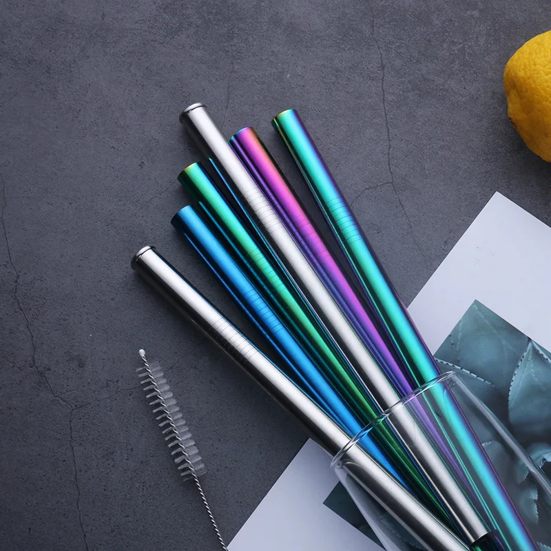 4 шт. 12 мм металлическая трубочка из нержавеющей стали 304|Соломинки для питья| |