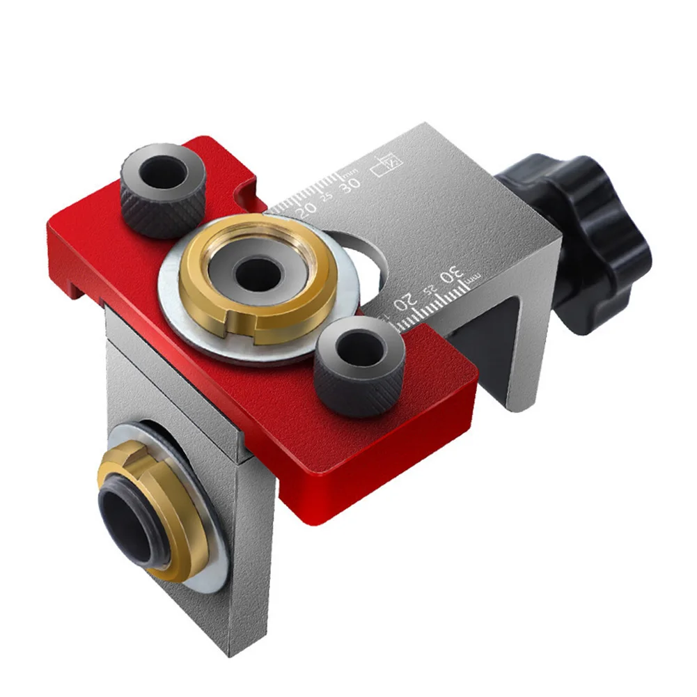 

3 in 1 Doweling Jig Woodworking Pocket Drilling Locator Jig 8/10/15mm Drill Bit Furniture Connecting Woodworking Tools