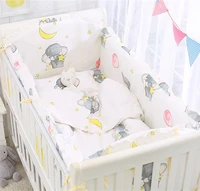 69pcs elephant baby crib bedding set jogo de cama baby cot bumper girl boy bed decor 1206012070cm
