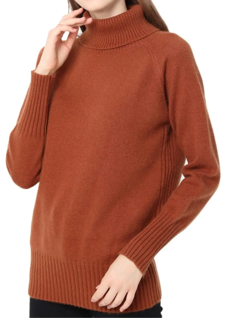 2021 зимний плотный пуловер шерстяной свитер для женщин водолазка с длинным
