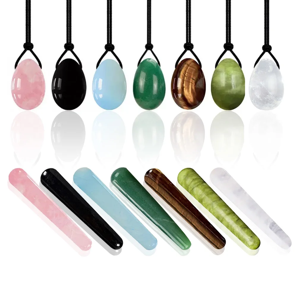 

Gouache Stone Yoni Egg Vaginal Massage Ball Rose Quartz Kegel Exercise Jade Egg Yoni Wand Vaginal Muscle Tighten Jade Massager