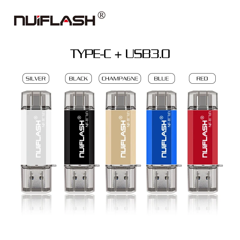 Яркий флэш накопитель Usb type c 16 ГБ 32 64 128 256 usb для телефонов/планшетов|USB