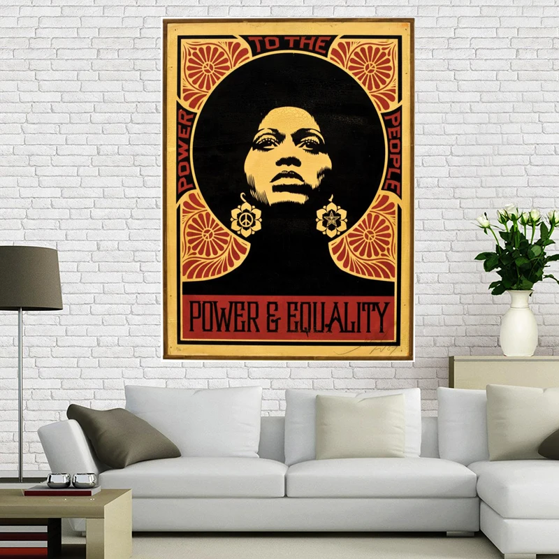 На заказ холст постер не военный художественный печать Shepard Fairey 90x60 см отделочная