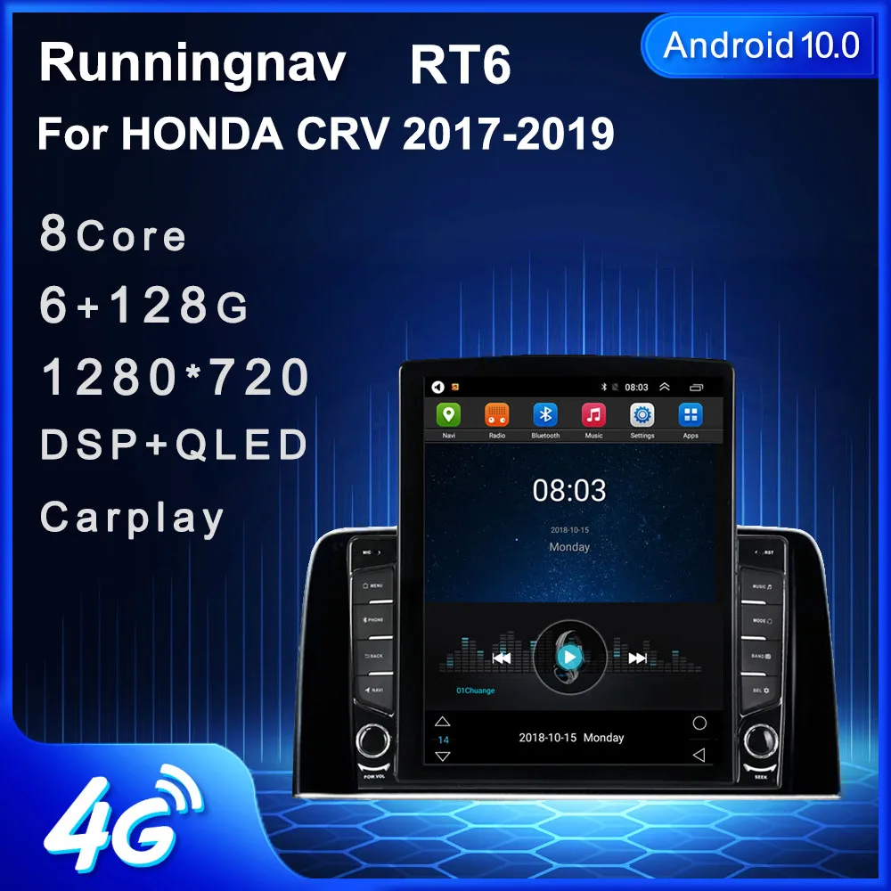 9 7 &quotAndroid 10 1 для HONDA CRV 2017 2018 2019 Tesla тип автомобиля Радио Мультимедийный видеоплеер